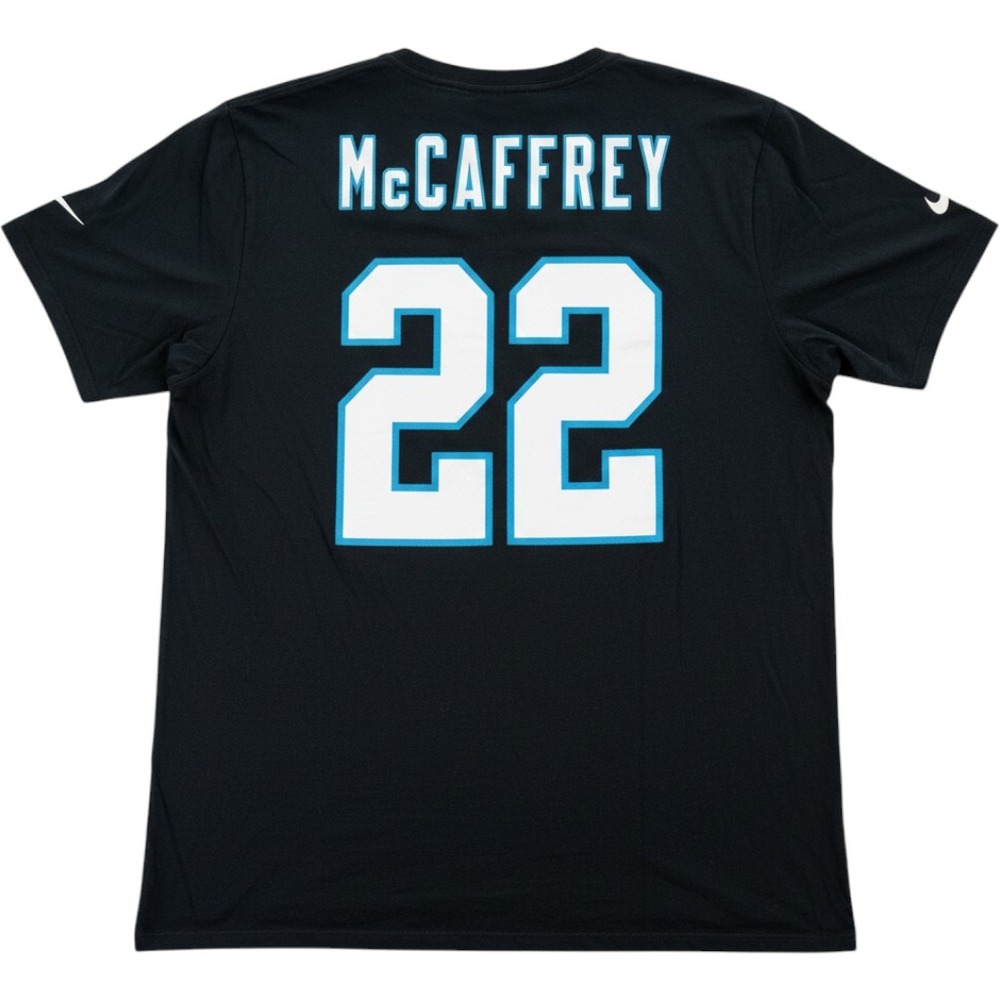 Nike Carolina Panthers XXL Christian McCaffrey 22 Player T-Shirt Black NFL - Picture 1 of 6
